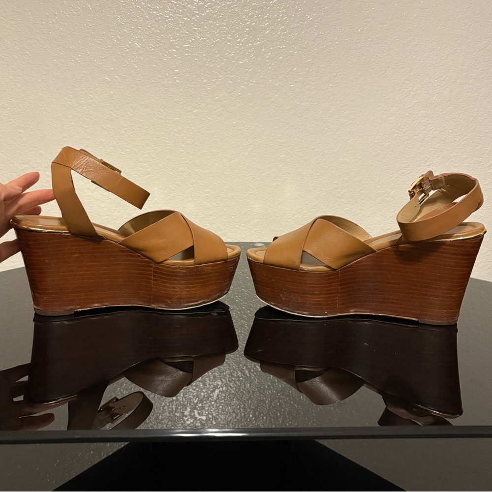 MICHAEL Michael Kors Abbott platform wedge sandals - Picture 3 of 11